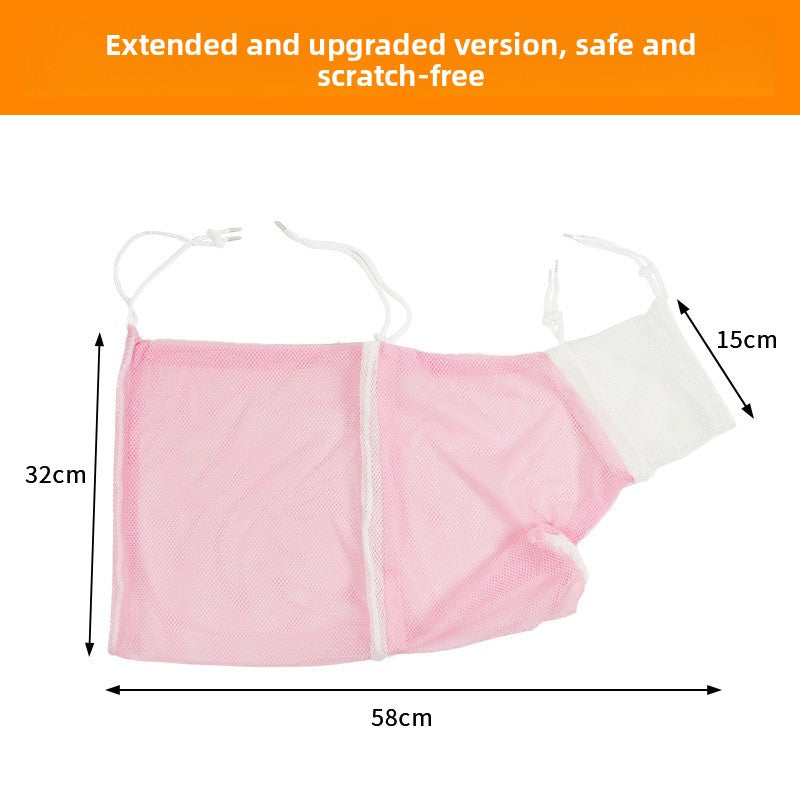 Cat Washing Bag Long Cat Bathing Anti-scratch Fixed Bag