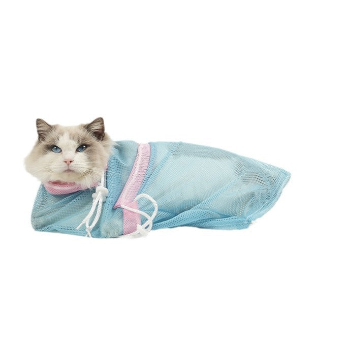 Cat Washing Bag Long Cat Bathing Anti-scratch Fixed Bag